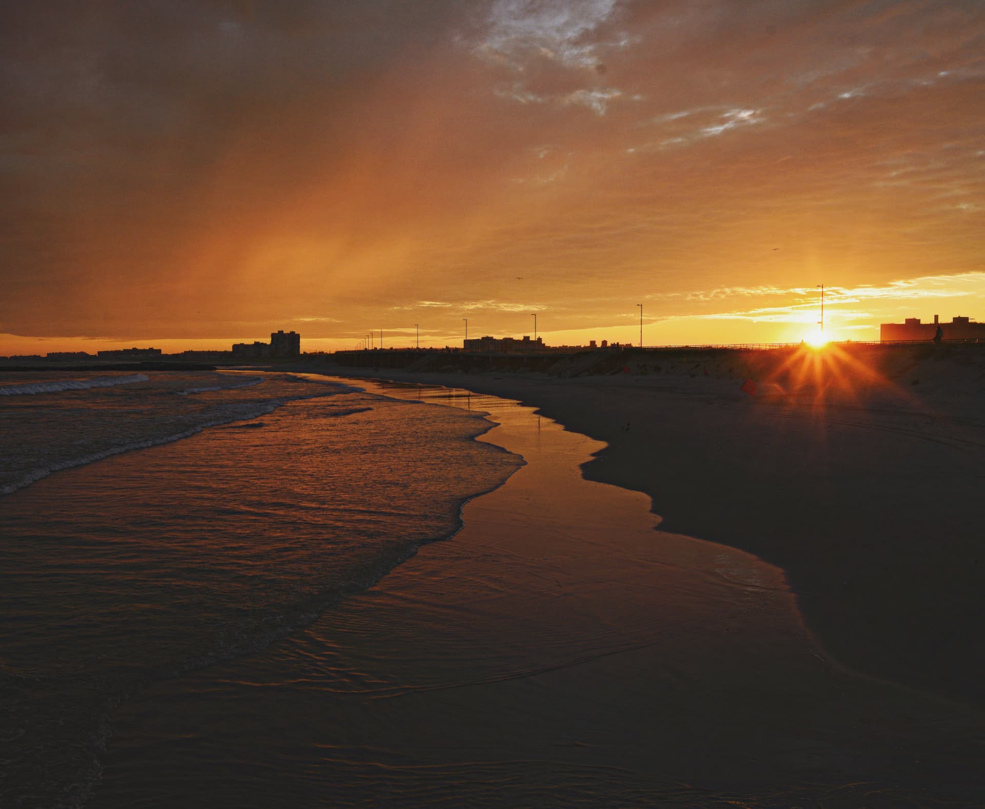 Sunrise over the Atlantic, Rockaway Beach, New York